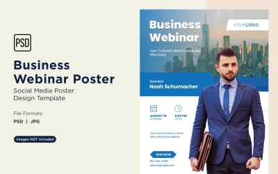 Business Webinar Poster Design Template 46