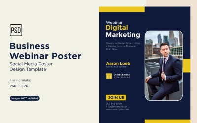 Business Webinar Poster Design Template 60