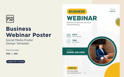 Business Webinar Poster Design Template 64