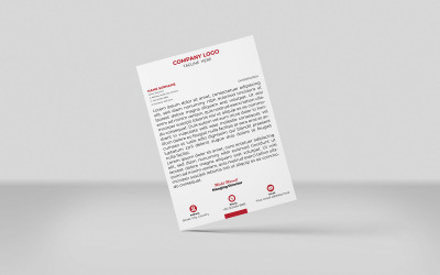 Modello di carta intestata creativa di colore marrone Modello di carta intestata aziendale Modello di identità Design Stile minimale