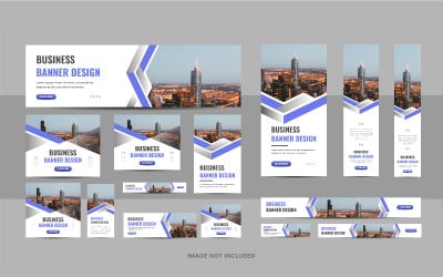 Pacchetto di progettazione di banner web aziendali o modello di banner web aziendale