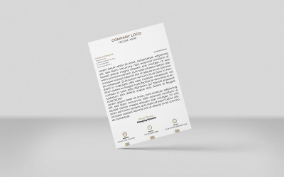 Plantilla de identidad corporativa con membrete creativo Diseño de estilo minimalista COLOR TAN