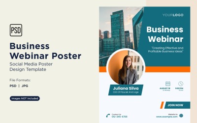 Business Webinar Poster Design Template 47