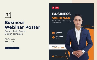 Business Webinar Poster Design Template 48