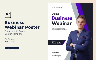 Business Webinar Poster Design Template 50