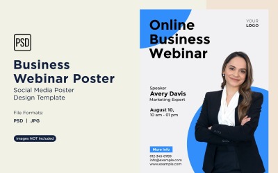 Business Webinar Poster Design Template 53