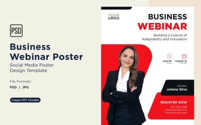 Business Webinar Poster Design Template 55