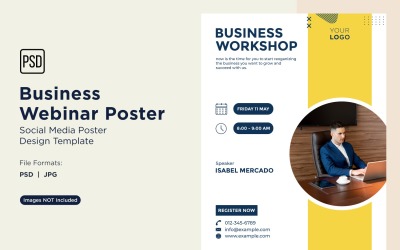 Business Webinar Poster Design Template 59