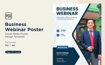 Business Webinar Poster Design Template 61
