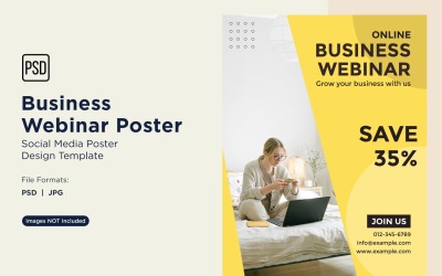 Business Webinar Poster Design Template 65