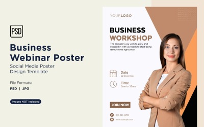 Business Webinar Poster Design Template 67