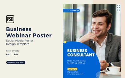 Business Webinar Poster Design Template 75