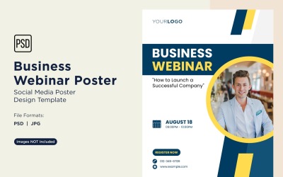 Business Webinar Poster Design Template 76