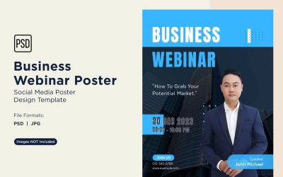 Business Webinar Poster Design Template 77