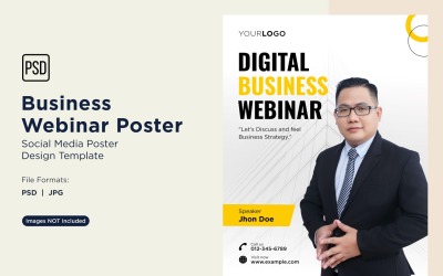 Business Webinar Poster Design Template 79
