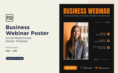 Business Webinar Poster Design Template 80