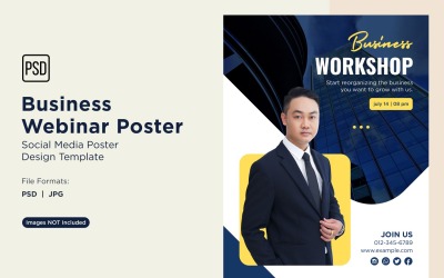 Business Webinar Poster Design Template 83
