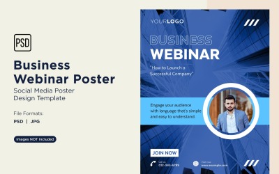 Business Webinar Poster Design Template 85
