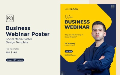 Business Webinar Poster Design Template 87
