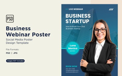 Business Webinar Poster Design Template 88