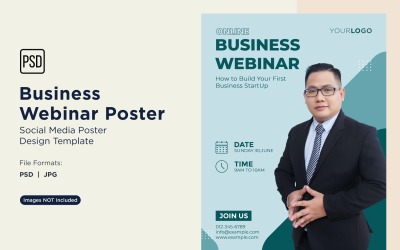 Business Webinar Poster Design Template 89