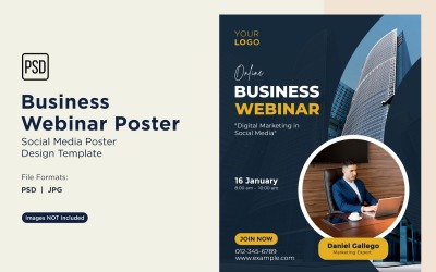 Business Webinar Poster Design Template 91