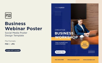 Business Webinar Poster Design Template 96