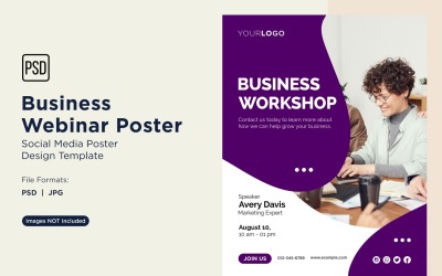 Business Webinar Poster Design Template 97