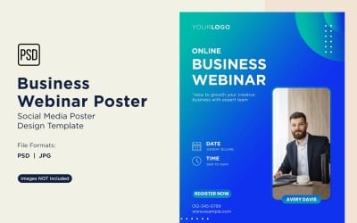 Business Webinar Poster Design Template 98