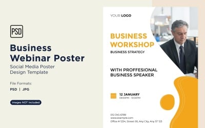 Business Webinar Poster Design Template 99