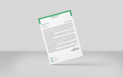 Grün schwarz Farben 2 Kreative Briefpapier Firmenbriefpapier