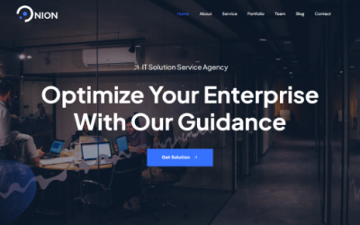 Onion - Modèle de page de destination HTML pour agence d&amp;#39;entreprise