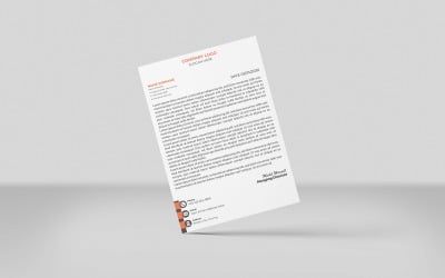 Renk 2 Yaratıcı Antetli Kağıt Kurumsal Antetli Kağıt Kimlik Şablonu Tasarım Minimal Stil
