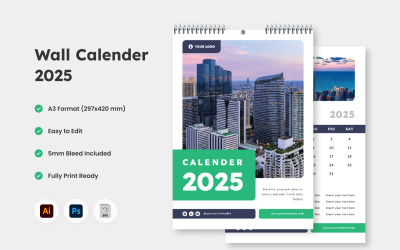 Calendario da parete 2025 Design V2