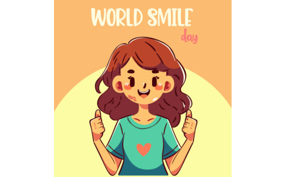Illustrazione della giornata mondiale del sorriso