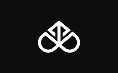Infinity Up Arrow Logo Template