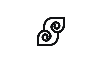 Letter S Spiral Logo Design Template