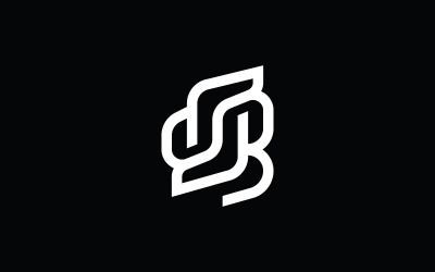 Letter SK Monogram Logo Design Template