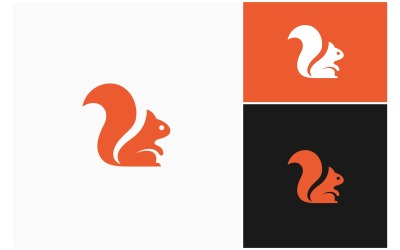 Logo dell&amp;#39;illustrazione dello scoiattolo-tamia