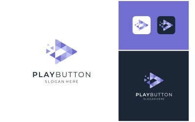 Video Oynatma Düğmesi Dijital Logo