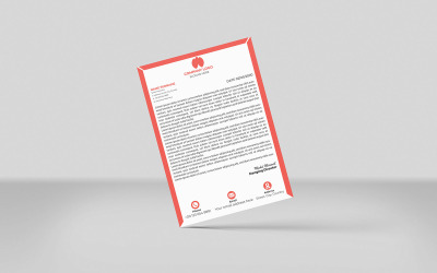 Colori Arancione Carta intestata Creativa Carta intestata Aziendale Modello di Identità Design Stile Minimale