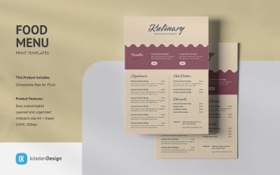 Food Menu Design Templates Vol 07