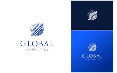 Global Sphere Halvtonslogotyp