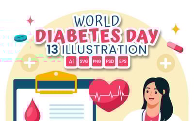 13 World Diabetes Day Illustration