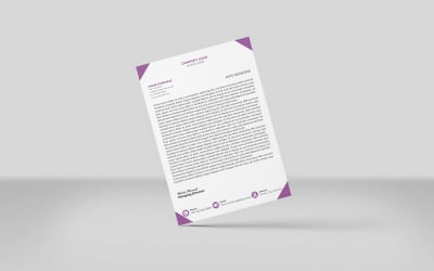 Креативный фирменный бланк цвета индиго, фирменный бланк, шаблон фирменного стиля, дизайн в минималистичном стиле