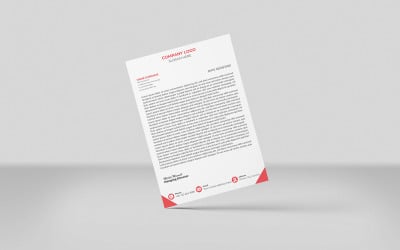 Креативный фирменный бланк оранжевого цвета. Корпоративный фирменный бланк. Дизайн шаблона в стиле минимализма.