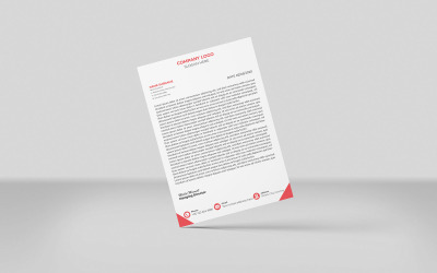 Kreatywny papier firmowy w kolorze pomarańczowym Korporacyjny papier firmowy Szablon identyfikacji wizualnej Projekt Minimalistyczny styl