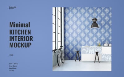 Minimal Kitchen Interior Mockup