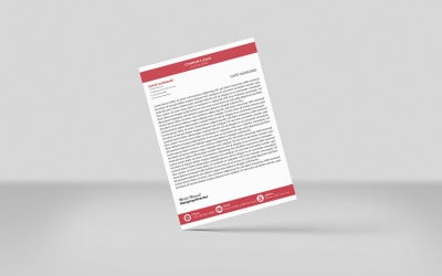 Modèle d&amp;#39;identité de papier à en-tête créatif aux couleurs marron pour entreprise, style minimaliste