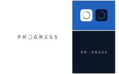 Proceso de progreso Círculo Cargando logotipo
